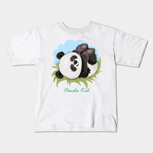 Panda kid Kids T-Shirt